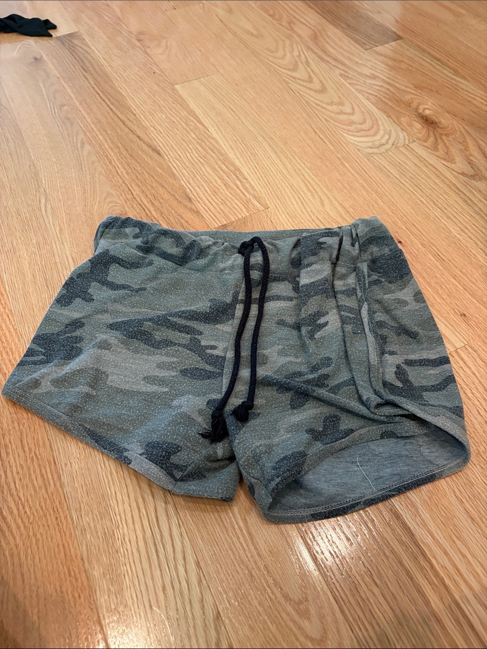 Promesa Women's Camo Athletic Shorts in Green and Black